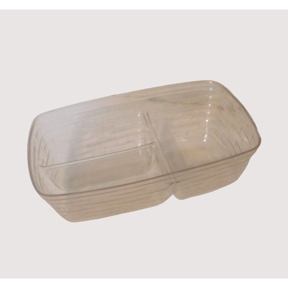 Longaberger 1999 Rectangle Chore Basket Handles Fabric Plastic Liners - Picture 10 of 12